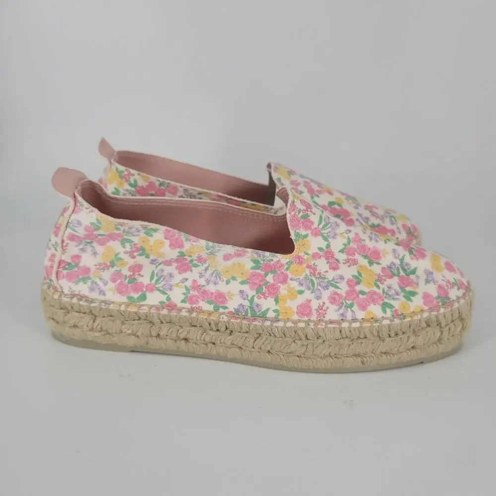 Loveshackfancy X Manebi Fruity Punch Slipper Platform Espadrilles 9